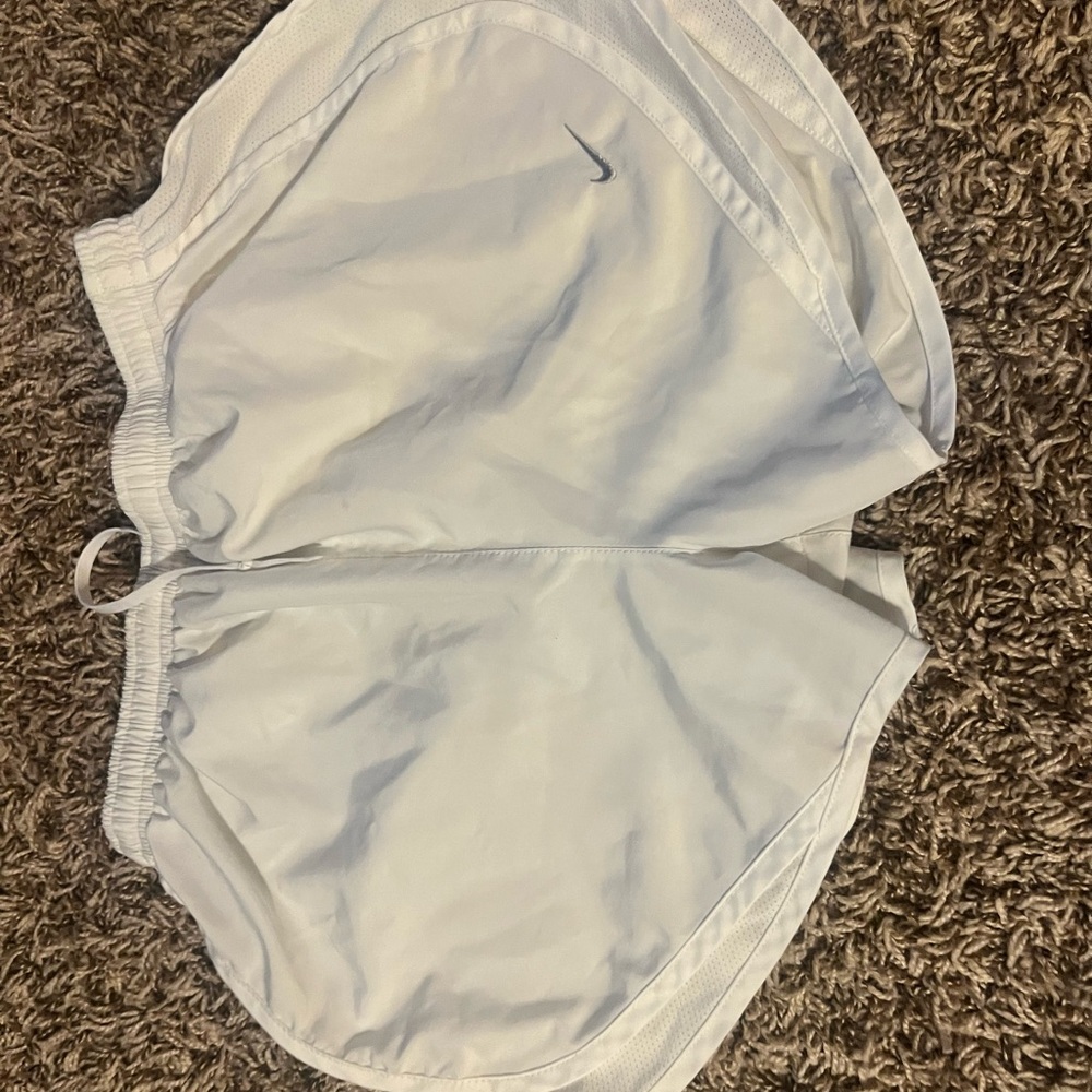 Nike White Athletic Shorts